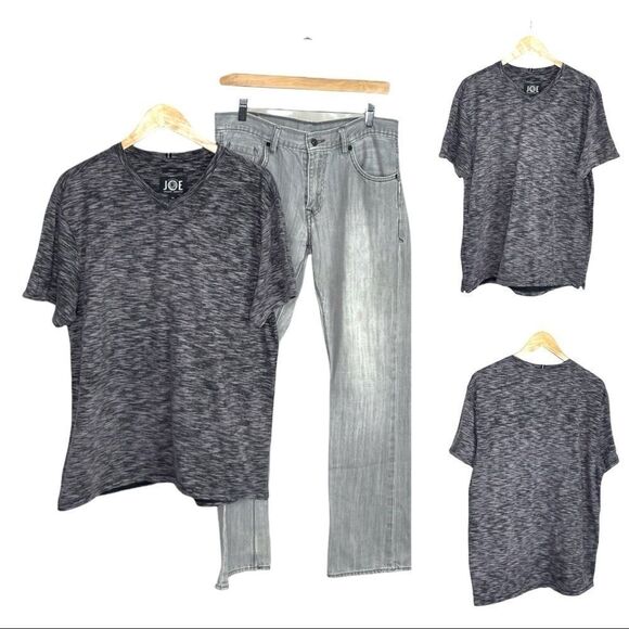 Short Sleeve Shirt V-neck Slim Fit - Picture 1 of 6